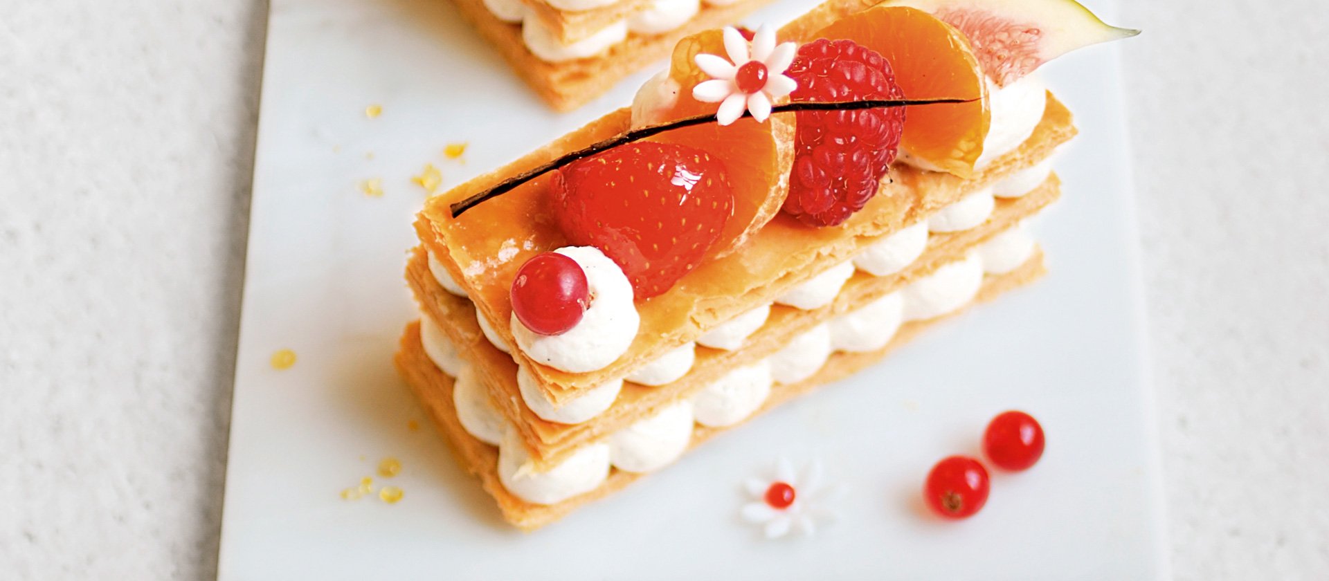 2017 Bastille Day recipe: vanilla Chantilly and fresh fruit mille-feuille